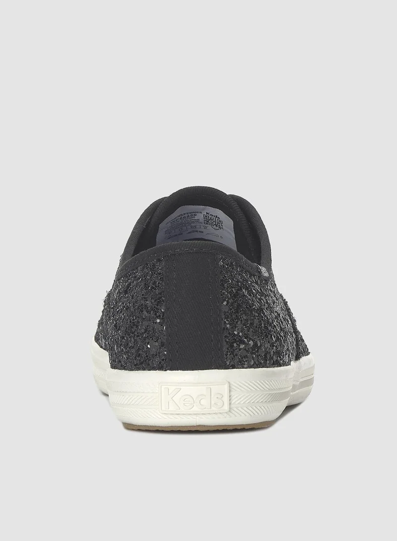 كيدز كيدز سنيكرز نسائي شامبيون دانتيل لامع نسيج كاجوال أسود